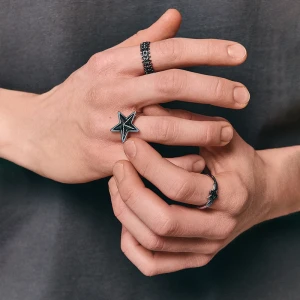 Pierścionki z motywem gwiazdki 3-pak House