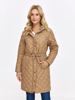 Pikowana beżowa kurtka damska Top Secret