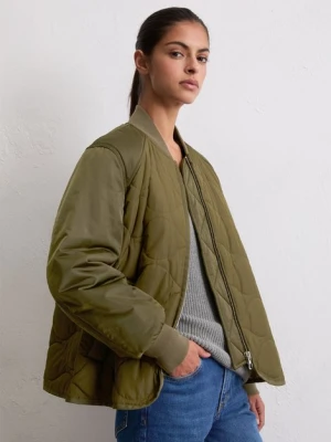 Pikowana bluza regular Marc O'Polo zelená