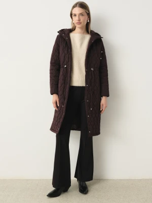 Pikowana bordowa kurtka typu parka Greenpoint
