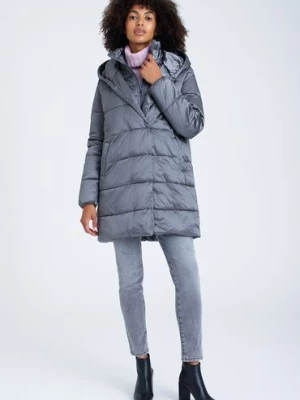 Pikowana dłuższa kurtka damska zimowa Greenpoint