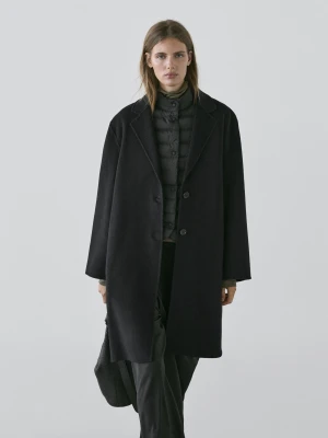 Pikowana Kamizelka - Czarny - - Massimo Dutti - Kobieta