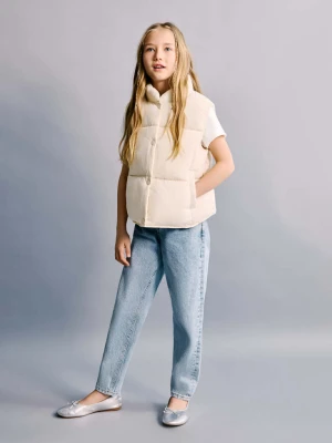 Pikowana kamizelka kremowy / écru - Dzieci - lata - MANGO KIDS