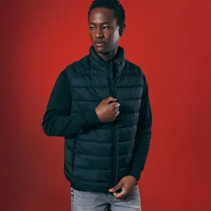 Pikowana kamizelka na stójce czarna House