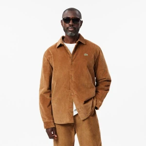 Pikowana koszula sztruksowa Lacoste