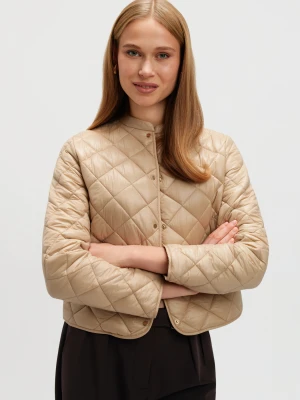 Pikowana kurtka beż Top Secret