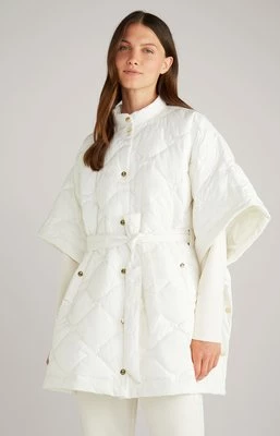 Pikowana kurtka o fasonie peleryny w kolorze złamanej bieli Joop
