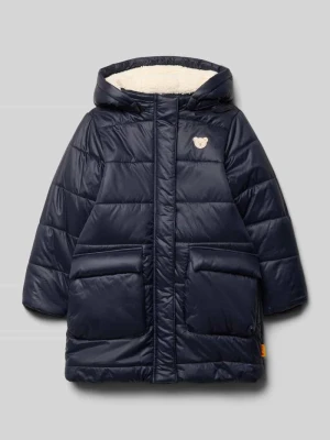 Pikowana kurtka o kroju regular fit z wyhaftowanym logo Steiff