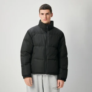 Pikowana kurtka przejściowa na stójce czarna House