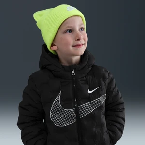 Pikowana kurtka puchowa bez szwów dla małych dzieci Nike - Czerń