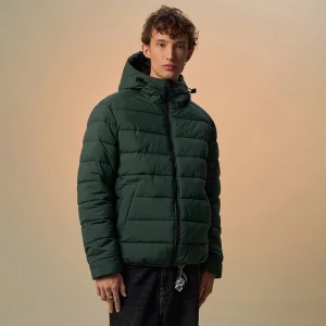 Pikowana kurtka regular fit basic zielona House