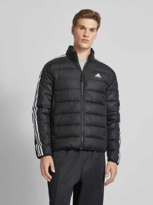 Pikowana kurtka z kapturem z nadrukiem z logo ADIDAS SPORTSWEAR