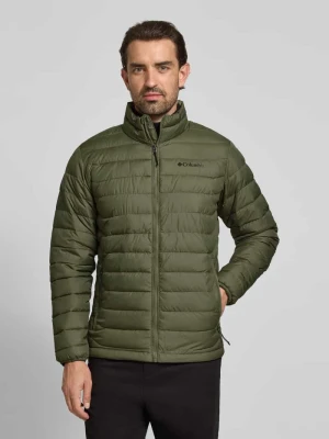 Pikowana kurtka z kapturem z nadrukiem z logo Columbia