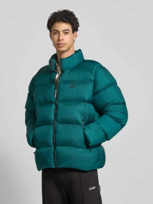 Pikowana kurtka z kapturem z nadrukiem z logo PUMA PERFORMANCE