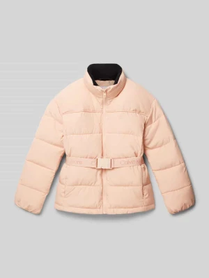 Pikowana kurtka z wyhaftowanym logo Calvin Klein Jeans