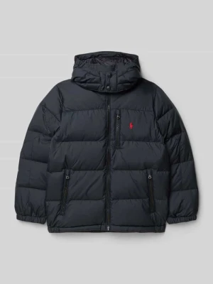 Pikowana kurtka z wyhaftowanym logo Polo Ralph Lauren Teens