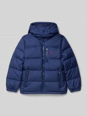 Pikowana kurtka z wyhaftowanym logo Polo Ralph Lauren Teens