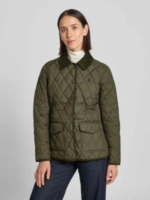 Pikowana kurtka z wykładanym kołnierzem i kieszeniami z patką Polo Ralph Lauren