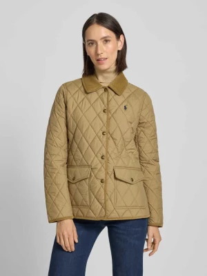 Pikowana kurtka z wykładanym kołnierzem i kieszeniami z patką Polo Ralph Lauren