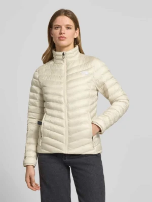 Pikowana kurtka ze stójką i przeszytym logo The North Face