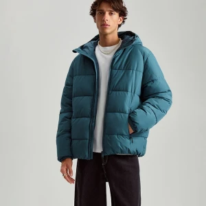 Pikowana kurtka zimowa w kolorze turkusowym House