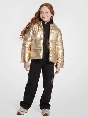 Pikowana metaliczna kurtka Michael Kors Kids