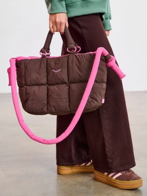 Pikowana torba dwustronna Rose Latte ONE SIZE