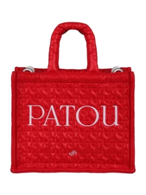 Pikowana torba z logo Patou