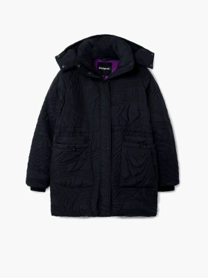 Pikowany płaszcz o fakturze Desigual