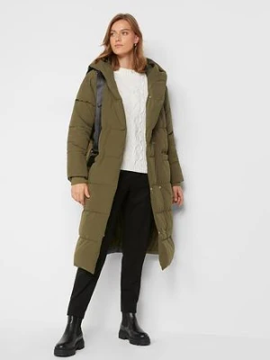 Pikowany płaszcz oversize bonprix