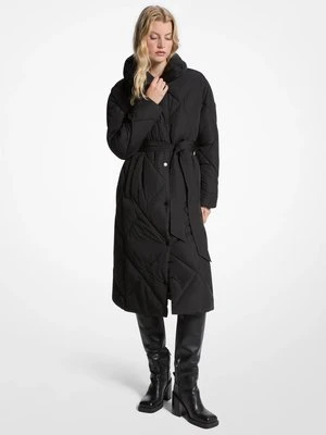 Pikowany płaszcz puchowy we wzór diamentu MICHAEL Michael Kors