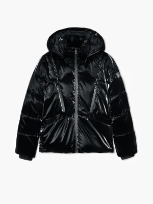 Pikowany płaszcz z kapturem Desigual