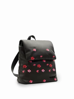 Pikowany plecak S w kwiaty Desigual