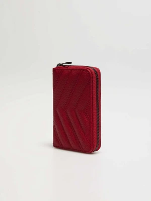 Pikowany portfel bordowy Moodo