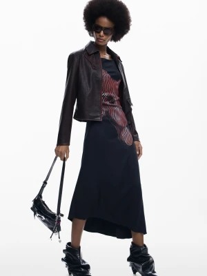 Pikselowana sukienka midi Desigual