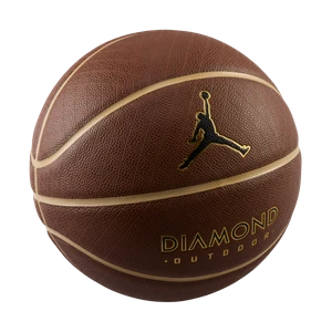 Piłka do koszykówki Jordan Diamond Outdoor 8P - Brązowy