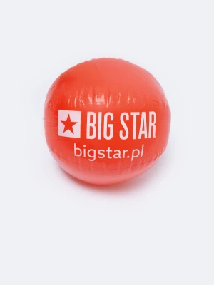 Piłka plażowa czerwona z logo BIG STAR