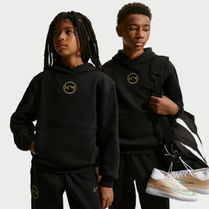 Piłkarska bluza z kapturem dla dużych dzieci Nike Nike Kylian Mbappé Club Fleece - Czerń