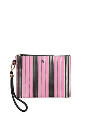 Pink and Black Stripe Zestaw 3 podróżnych kosmetyczek Victoria's Secret