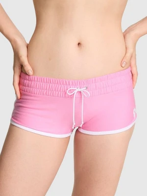 PINK Bawełniane figi bokserki z miękkiego dresu Victoria's Secret