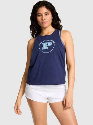 PINK Bawełniany tank top z bokserkowym tyłem Victoria's Secret