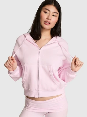 PINK Bluza z kapturem Campus Fleece zapinana na całej długości Victoria's Secret