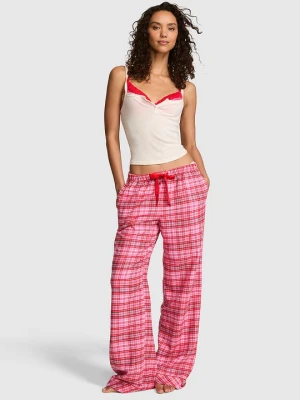PINK Flanelowe spodnie piżamowe Favorite Flannel Victoria's Secret
