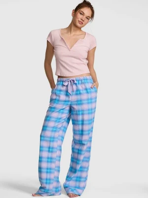 PINK Flanelowe spodnie piżamowe Favorite Flannel Victoria's Secret