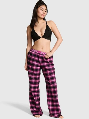PINK Flanelowe spodnie piżamowe Favorite ze 100% bawełny Victoria's Secret