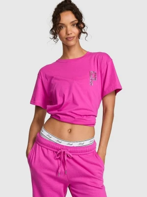 PINK Koszulka Campus Cotton z krótkim rękawem Victoria's Secret