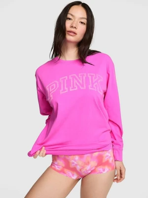 PINK Koszulka z długim rękawem Campus Cotton Victoria's Secret