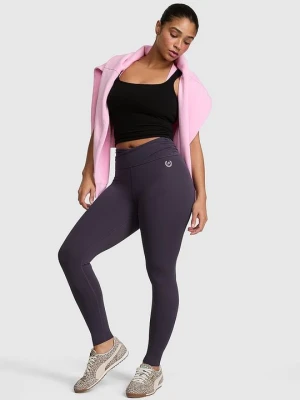 PINK Legginsy z zakładanym pasem PINK Relay Victoria's Secret Szary
