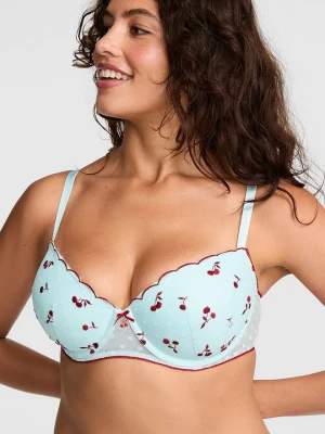 PINK Lekko usztywniany biustonosz balconette PINK Wink Victoria's Secret Niebieski