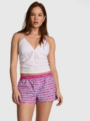 PINK Luźne bawełniane szorty piżamowe Victoria's Secret